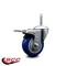 Service Caster 35 Inch Blue Polyurethane Wheel Swivel 34 Inch Threaded Stem Caster Total Lock Brake SCC SCC-TSTTL20S3514-PPUB-BLUE-34212 - alternate 2